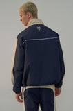 オーワイ(OY) PIPING BLOCK TRACK JACKET-NAVY