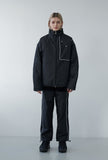 オーワイ(OY) PIPING BLOCK TRACK JACKET-BLACK