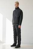 オーワイ(OY) PIPING BLOCK TRACK JACKET-BLACK