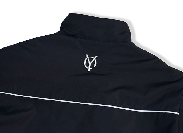 オーワイ(OY) PIPING BLOCK TRACK JACKET-BLACK
