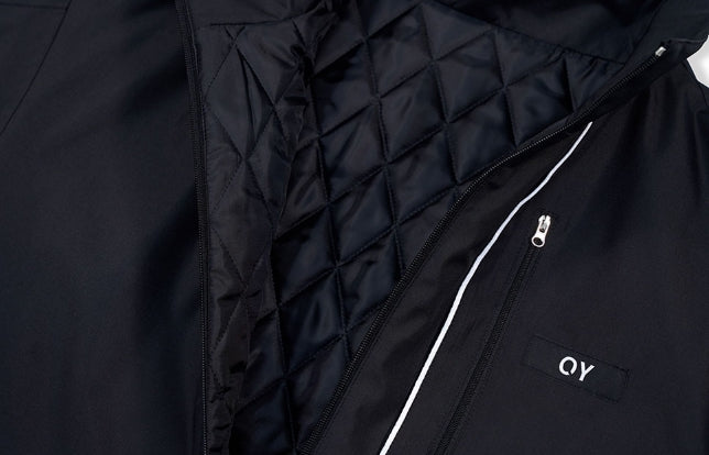 オーワイ(OY) PIPING BLOCK TRACK JACKET-BLACK