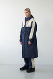 オーワイ(OY) LOGO BLOCK LONG PARKA-NAVY