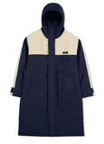 オーワイ(OY) LOGO BLOCK LONG PARKA-NAVY
