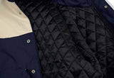 オーワイ(OY) LOGO BLOCK LONG PARKA-NAVY