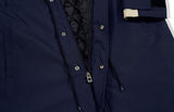 オーワイ(OY) LOGO BLOCK LONG PARKA-NAVY