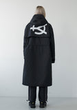 オーワイ(OY) LOGO BLOCK LONG PARKA-BLACK