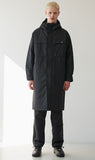 オーワイ(OY) LOGO BLOCK LONG PARKA-BLACK