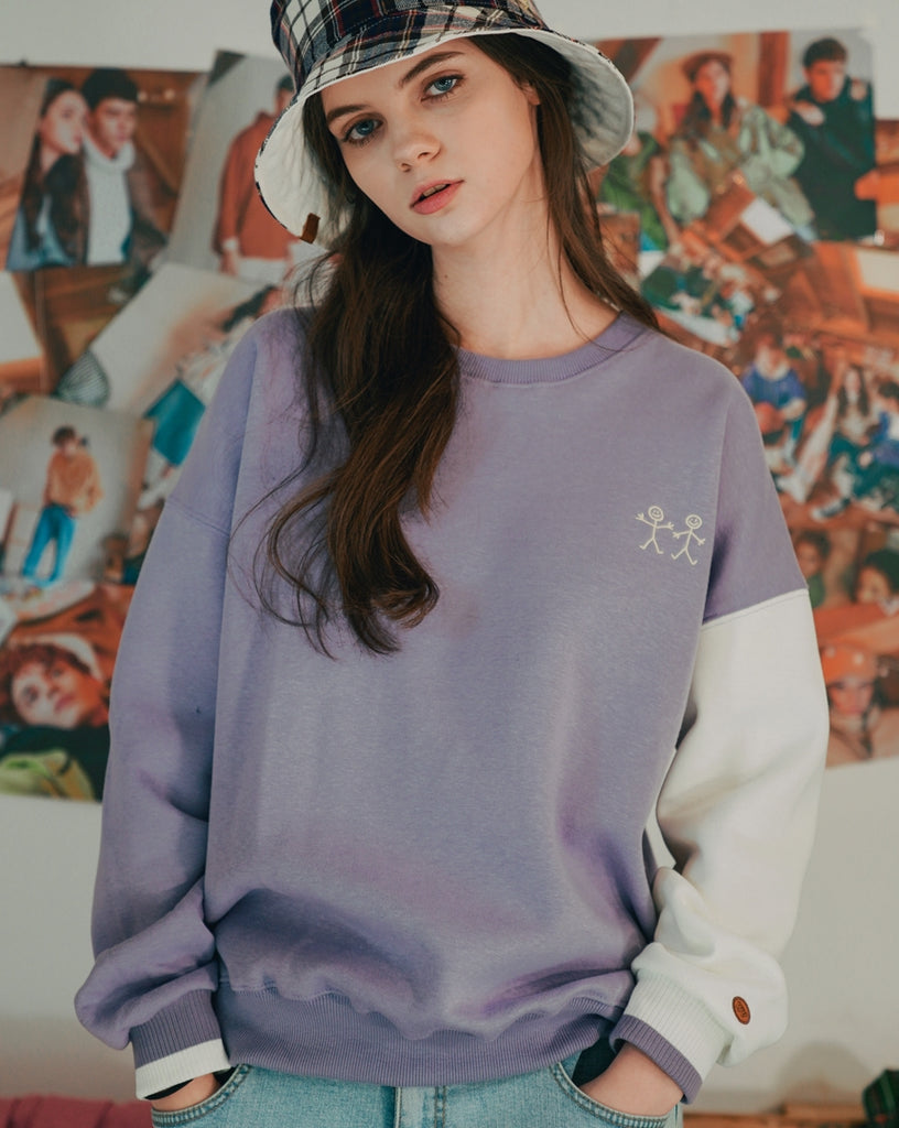 ダブルユーブイプロジェクト(WV PROJECT) Playing Sweatshirt Lavender SYMT7345