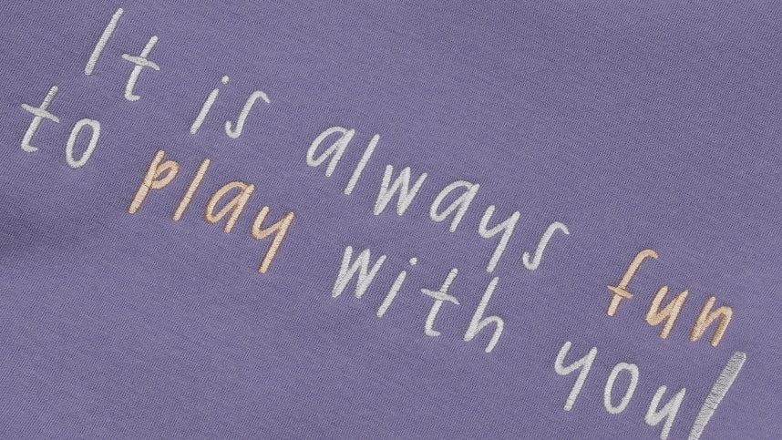 ダブルユーブイプロジェクト(WV PROJECT) Playing Sweatshirt Lavender SYMT7345