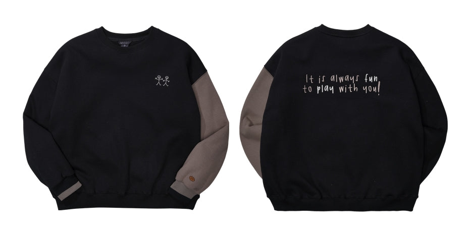 ダブルユーブイプロジェクト(WV PROJECT) Playing Sweatshirt Black SYMT7345