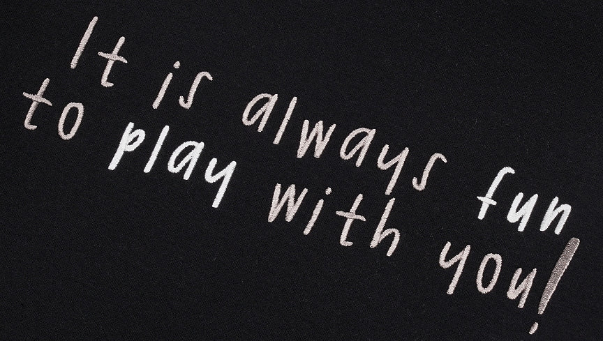 ダブルユーブイプロジェクト(WV PROJECT) Playing Sweatshirt Black SYMT7345