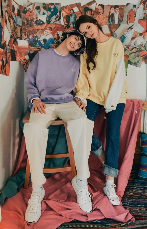 ダブルユーブイプロジェクト(WV PROJECT) Playing Sweatshirt Lemon SYMT7345