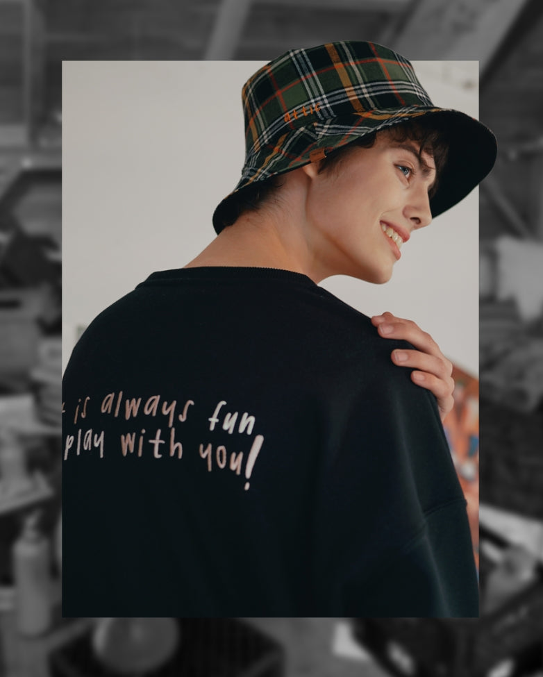 ダブルユーブイプロジェクト(WV PROJECT) Attic Bucket Hat Black SYAC7344