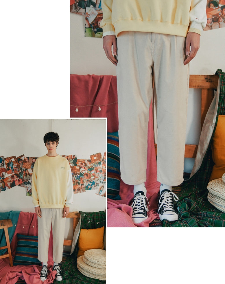 ダブルユーブイプロジェクト(WV PROJECT) RUMBLE CORDUROY PANTS CREAM CJLP7349