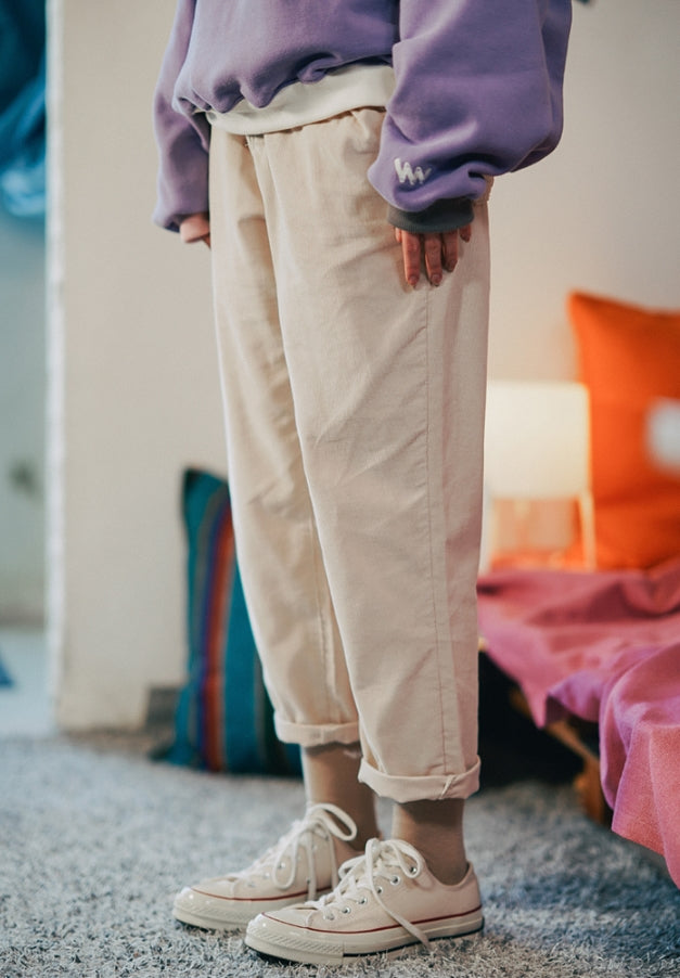 ダブルユーブイプロジェクト(WV PROJECT) RUMBLE CORDUROY PANTS CREAM CJLP7349