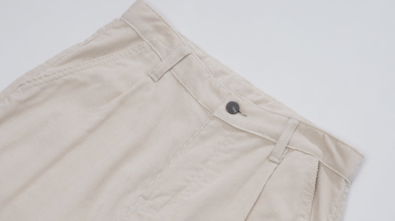 ダブルユーブイプロジェクト(WV PROJECT) RUMBLE CORDUROY PANTS CREAM CJLP7349