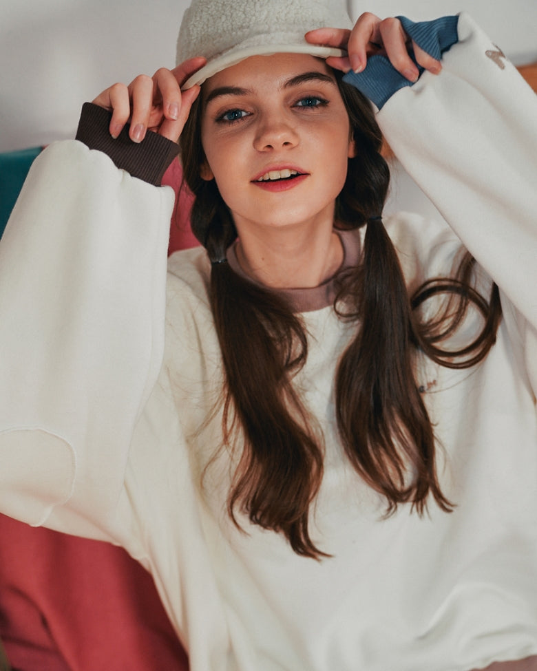 ダブルユーブイプロジェクト(WV PROJECT) JERRY SWEATSHIRTS CREAM MJMT7348