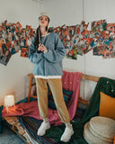 ダブルユーブイプロジェクト(WV PROJECT) JERRY SWEATSHIRTS BLUE MJMT7348