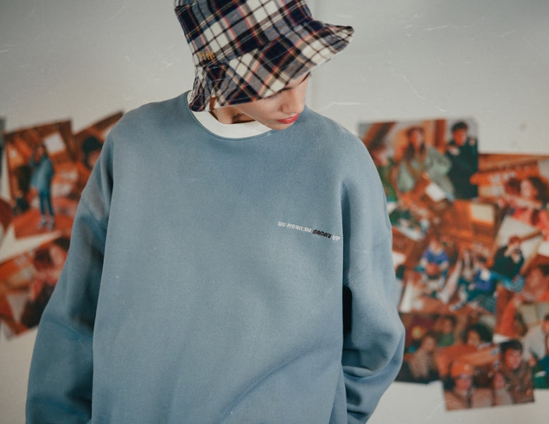 ダブルユーブイプロジェクト(WV PROJECT) JERRY SWEATSHIRTS BLUE MJMT7348