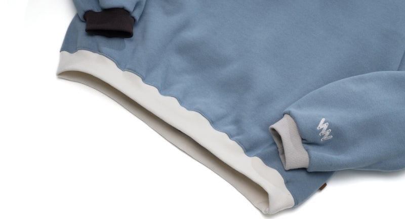 ダブルユーブイプロジェクト(WV PROJECT) JERRY SWEATSHIRTS BLUE MJMT7348