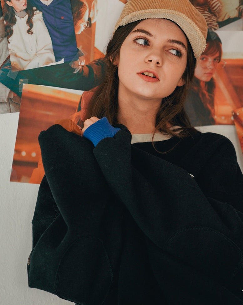 ダブルユーブイプロジェクト(WV PROJECT) JERRY SWEATSHIRTS BLACK MJMT7348