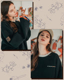 ダブルユーブイプロジェクト(WV PROJECT) JERRY SWEATSHIRTS BLACK MJMT7348