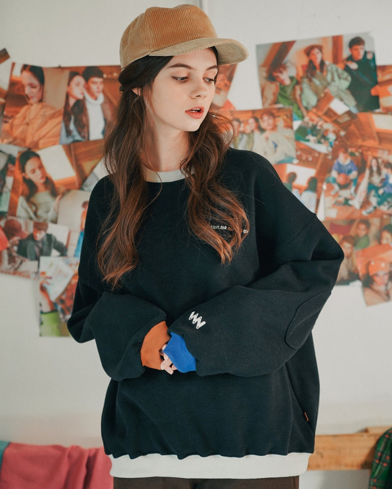 ダブルユーブイプロジェクト(WV PROJECT) JERRY SWEATSHIRTS BLACK MJMT7348