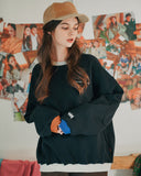 ダブルユーブイプロジェクト(WV PROJECT) JERRY SWEATSHIRTS BLACK MJMT7348