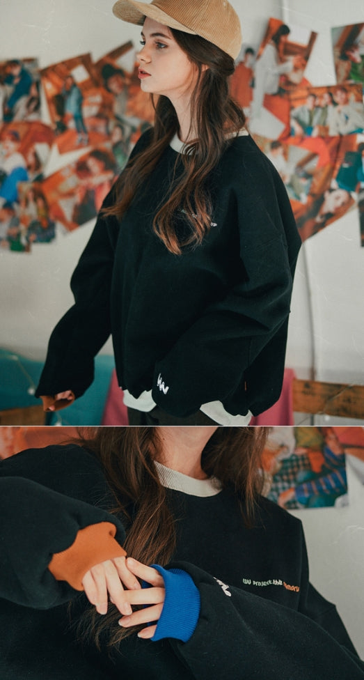 ダブルユーブイプロジェクト(WV PROJECT) JERRY SWEATSHIRTS BLACK MJMT7348