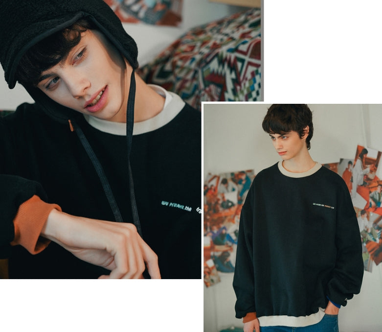 ダブルユーブイプロジェクト(WV PROJECT) JERRY SWEATSHIRTS BLACK MJMT7348