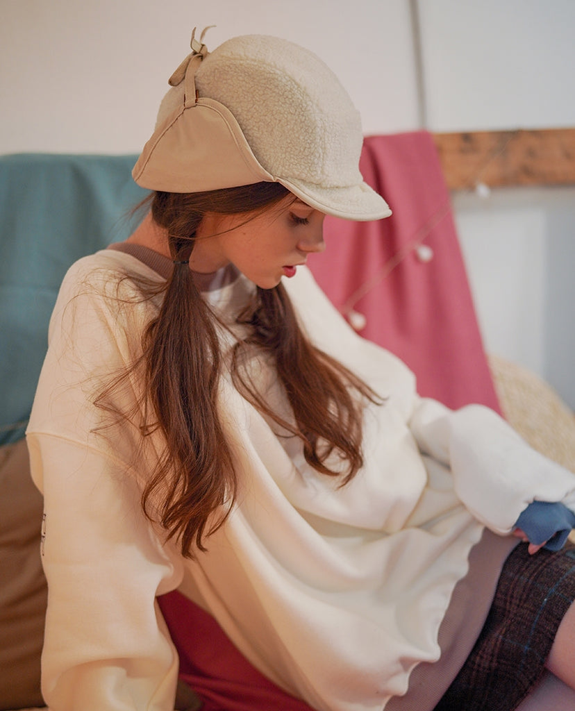 ダブルユーブイプロジェクト(WV PROJECT) AB Reversible cap IVORY CJAC7346