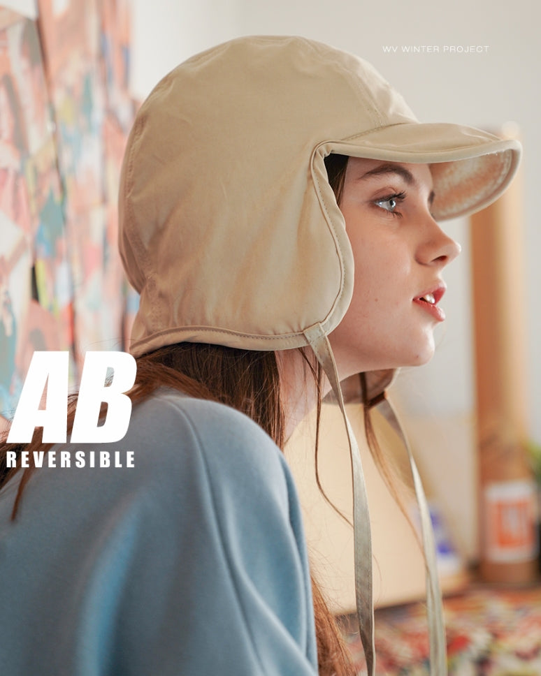 ダブルユーブイプロジェクト(WV PROJECT) AB Reversible cap IVORY CJAC7346