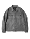 セイントペイン(SAINTPAIN)   SP SUEDE ZIP TRUCKER JACKET-CHARCOAL