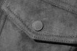 セイントペイン(SAINTPAIN)   SP SUEDE ZIP TRUCKER JACKET-CHARCOAL