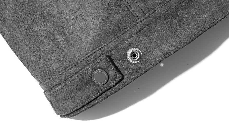 セイントペイン(SAINTPAIN)   SP SUEDE ZIP TRUCKER JACKET-CHARCOAL