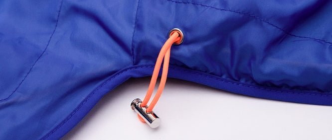 ブラックブロンド(BLACKBLOND) BBD Patch Duck Down Short Padding Jacket (Blue)