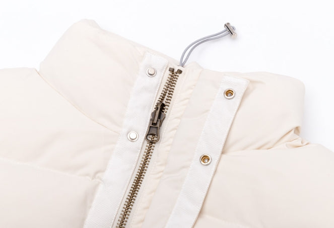 ブラックブロンド(BLACKBLOND) BBD Patch Duck Down Short Padding Jacket (Ivory)