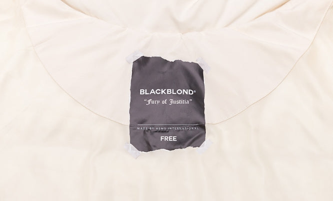 ブラックブロンド(BLACKBLOND) BBD Patch Duck Down Short Padding Jacket (Ivory)