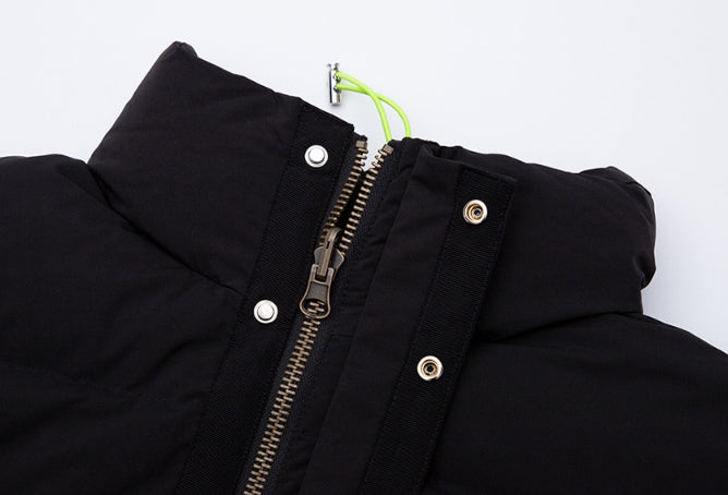 ブラックブロンド(BLACKBLOND) BBD Patch Duck Down Short Padding Jacket (Black)