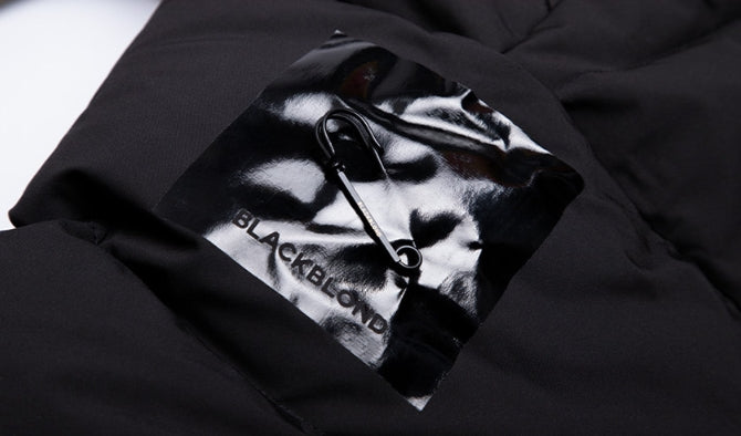 ブラックブロンド(BLACKBLOND) BBD Patch Duck Down Short Padding Jacket (Black)