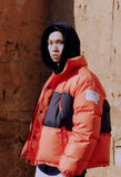 オベルー(OVERR) ESSAY.5 OVR LOGO PRINTING ORANGE PADDING