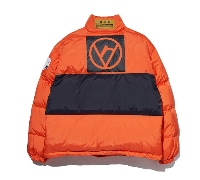 オベルー(OVERR) ESSAY.5 OVR LOGO PRINTING ORANGE PADDING