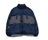 オベルー(OVERR) ESSAY.5 OVR LOGO PRINTING NAVY PADDING