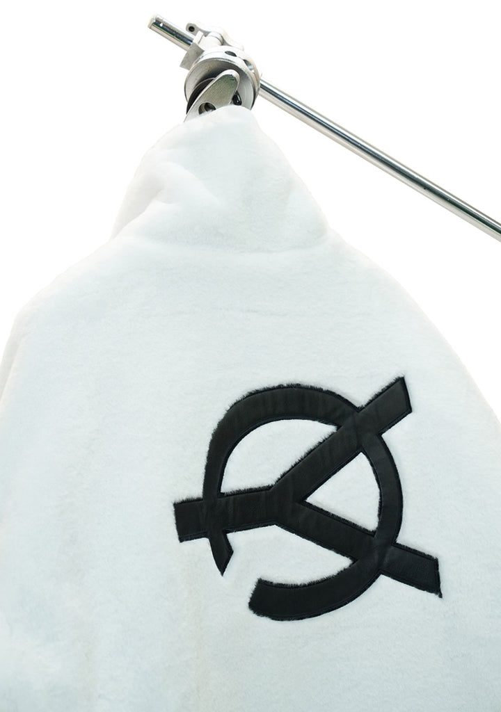 オーワイ(OY) LOGO FUR JACKET - WHITE