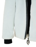 オーワイ(OY) LOGO FUR JACKET - WHITE