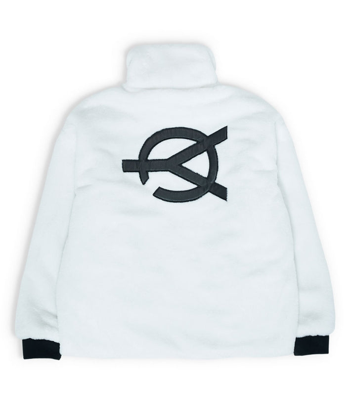 オーワイ(OY) LOGO FUR JACKET - WHITE