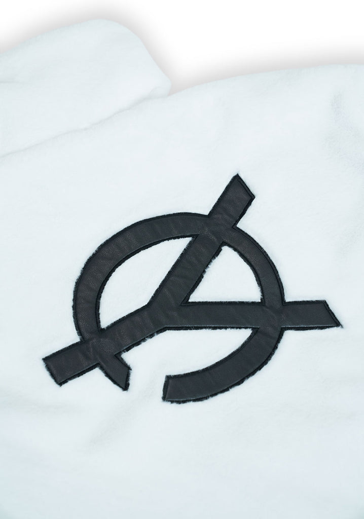 オーワイ(OY) LOGO FUR JACKET - WHITE