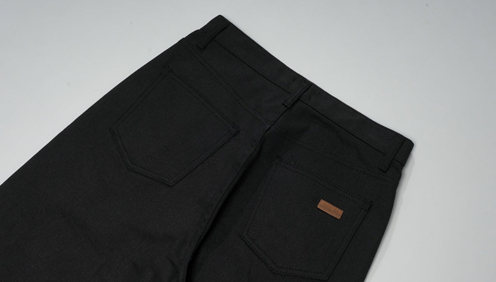 ダブルユーブイプロジェクト(WV PROJECT) BECKY WIDE DENIM PANTS BLACK SYLP7351