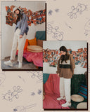 ダブルユーブイプロジェクト(WV PROJECT) BECKY WIDE DENIM PANTS CREAM SYLP7351