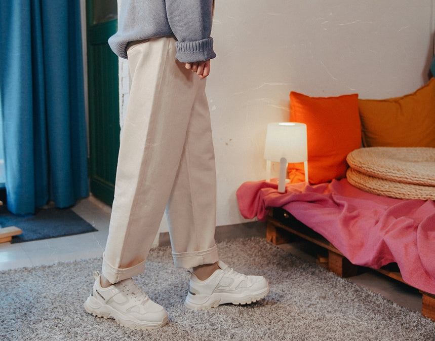 ダブルユーブイプロジェクト(WV PROJECT) BECKY WIDE DENIM PANTS CREAM SYLP7351